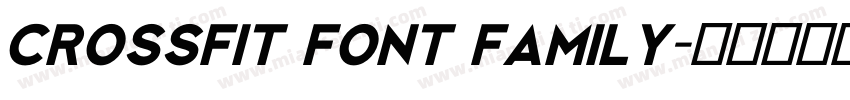 Crossfit Font Family字体转换